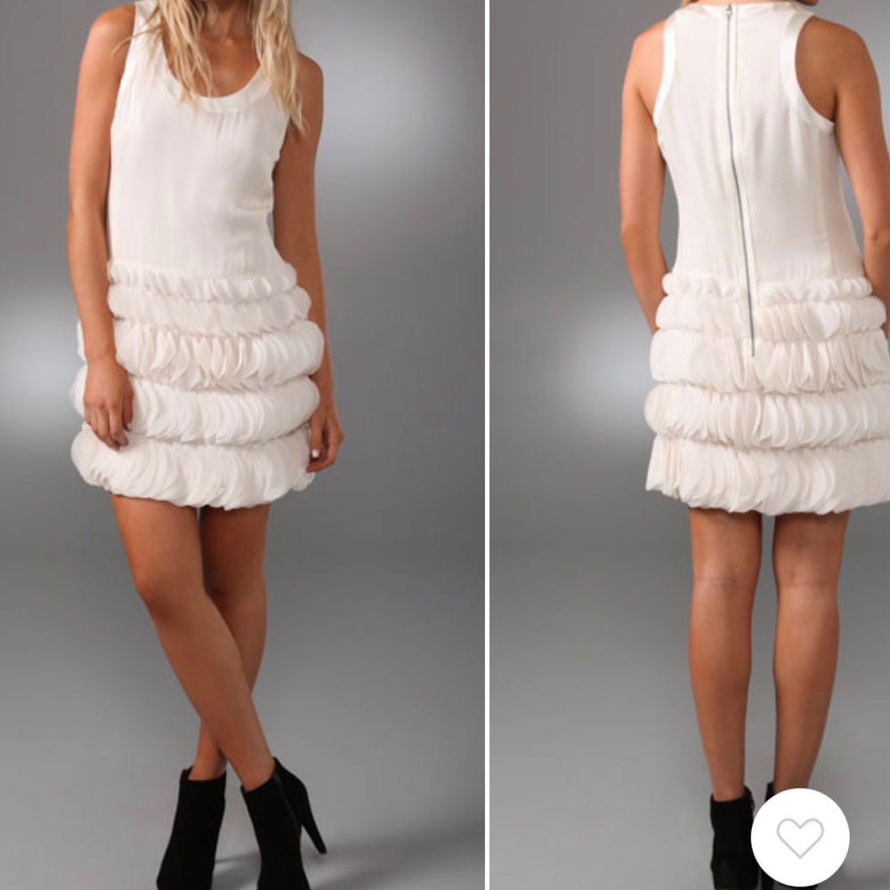 Nanette Lepore Madam Spy Shift Dress in Ivory